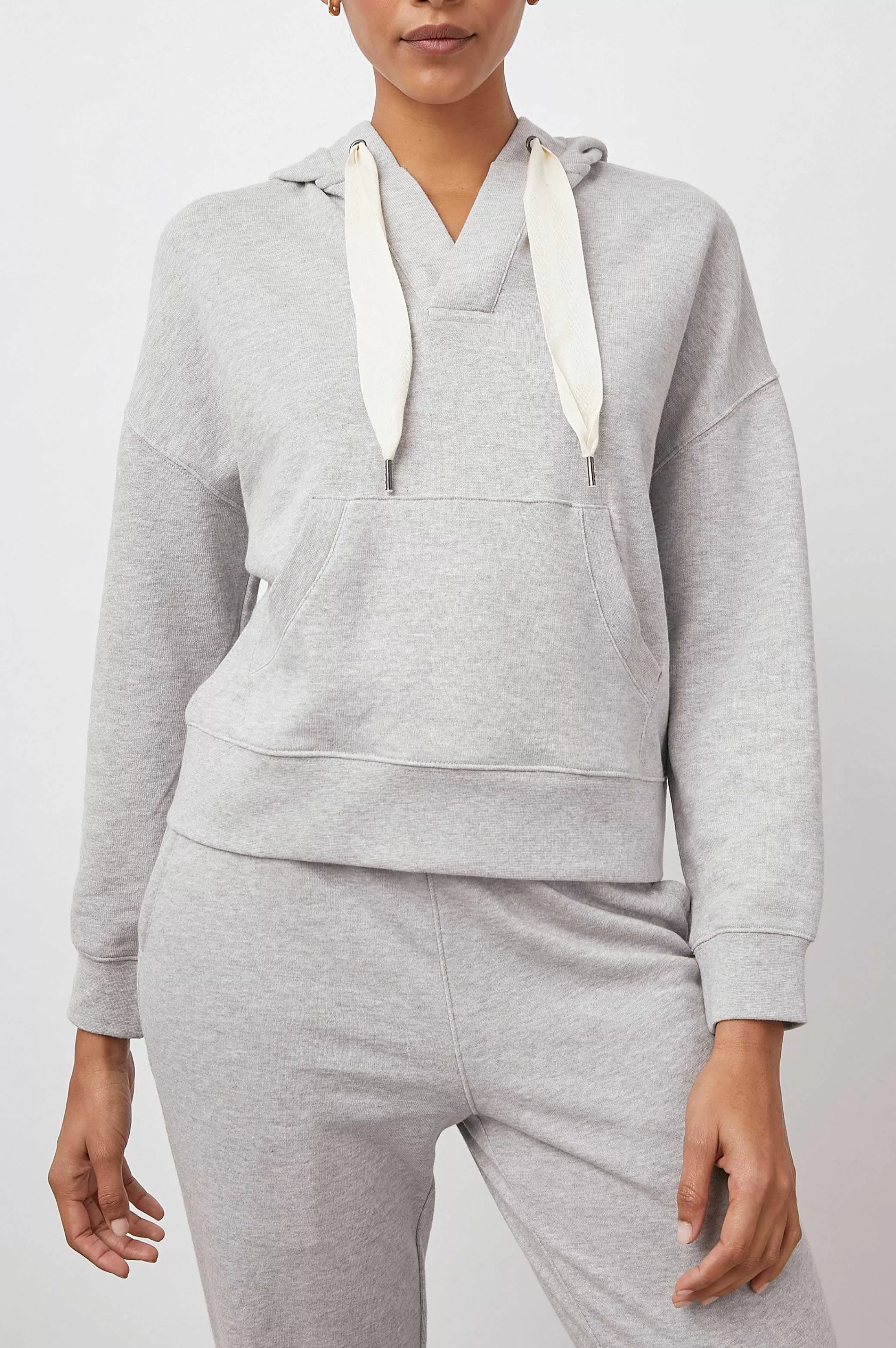 Lounge-Rails Adley Hoodie - Heather Grijs