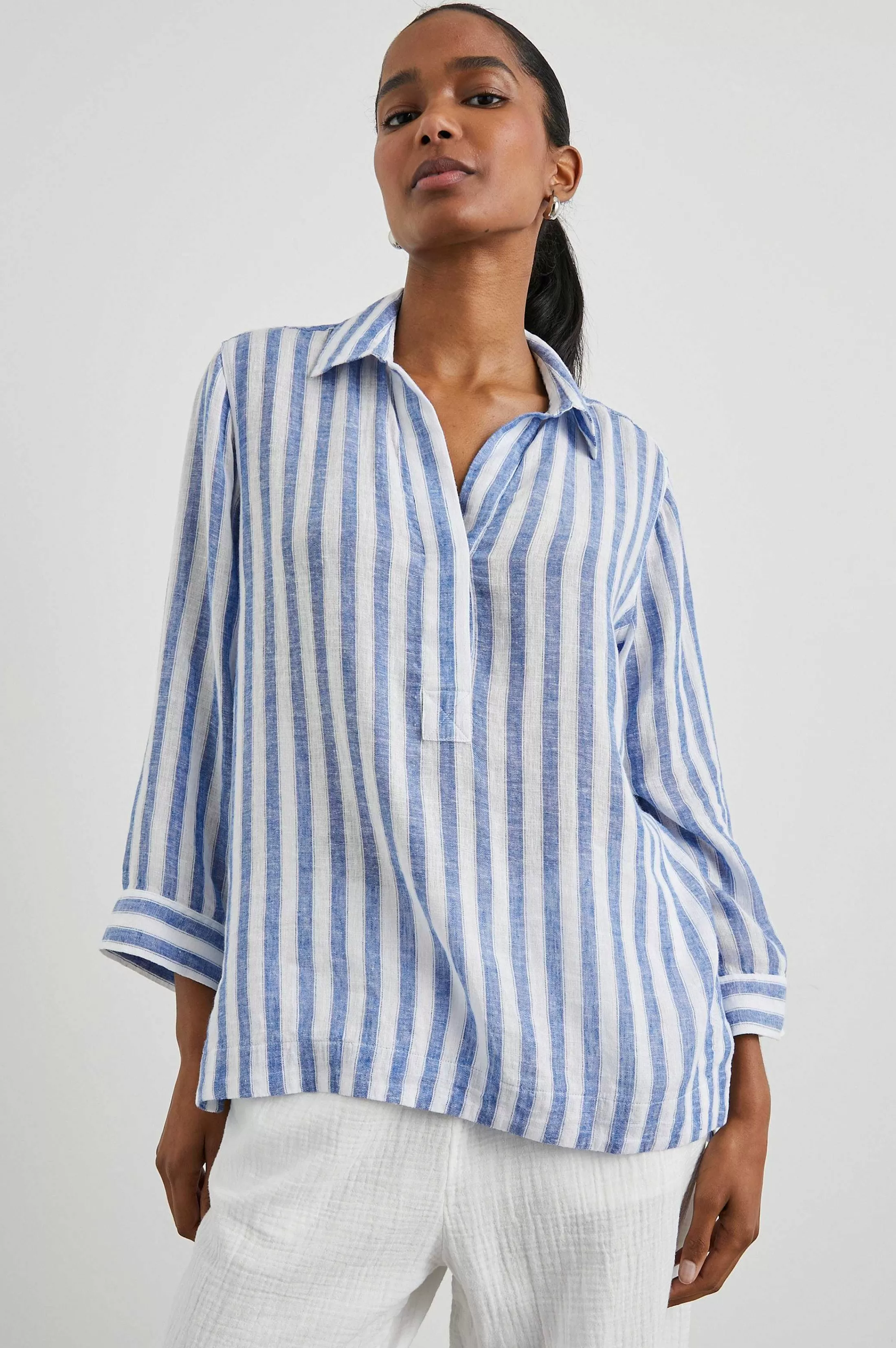 Bovenkanten-Rails Banks Top - Casablanca Stripe