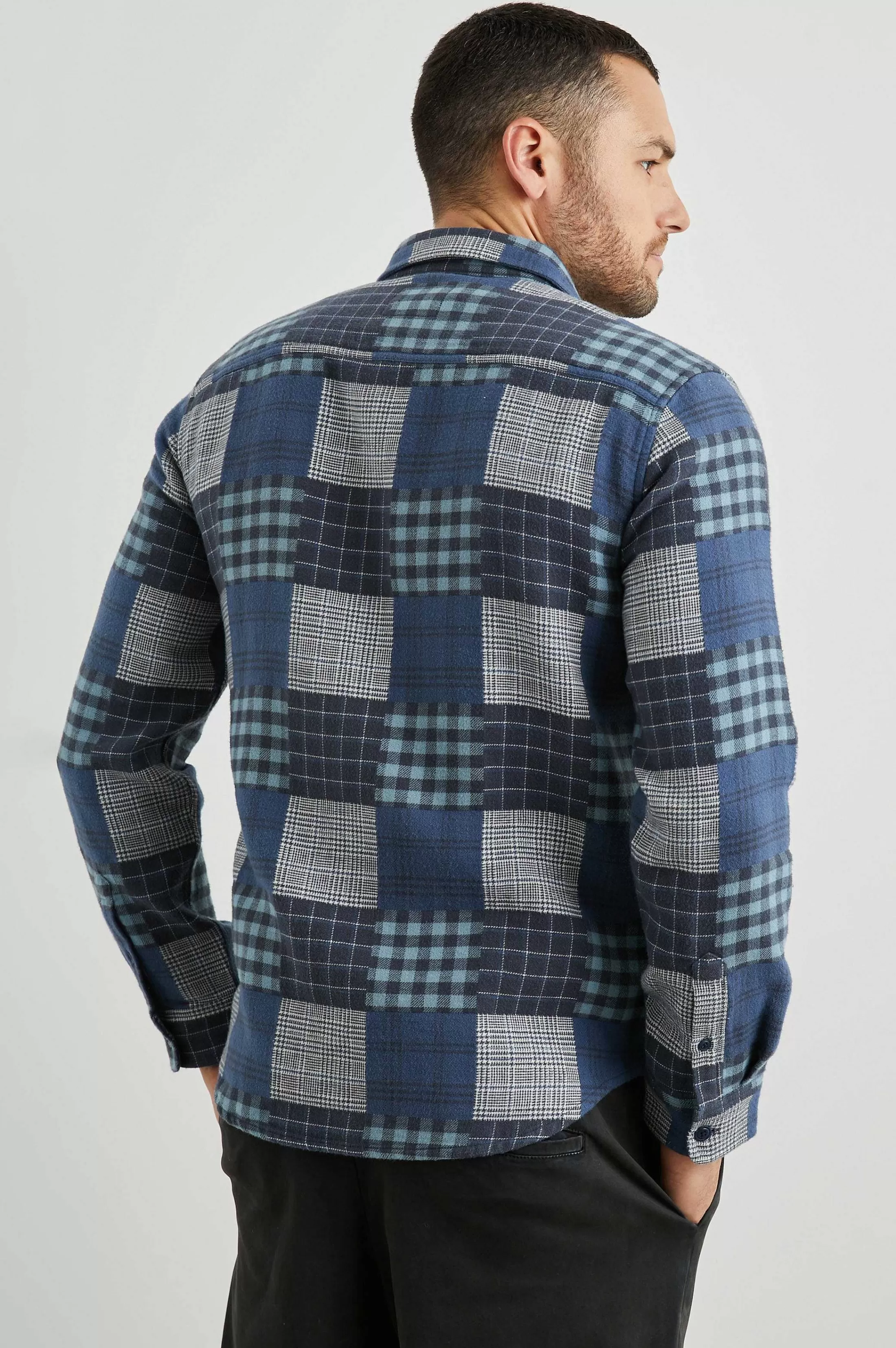 Overhemden-Rails Banton Overhemd - Blauw Patchwork