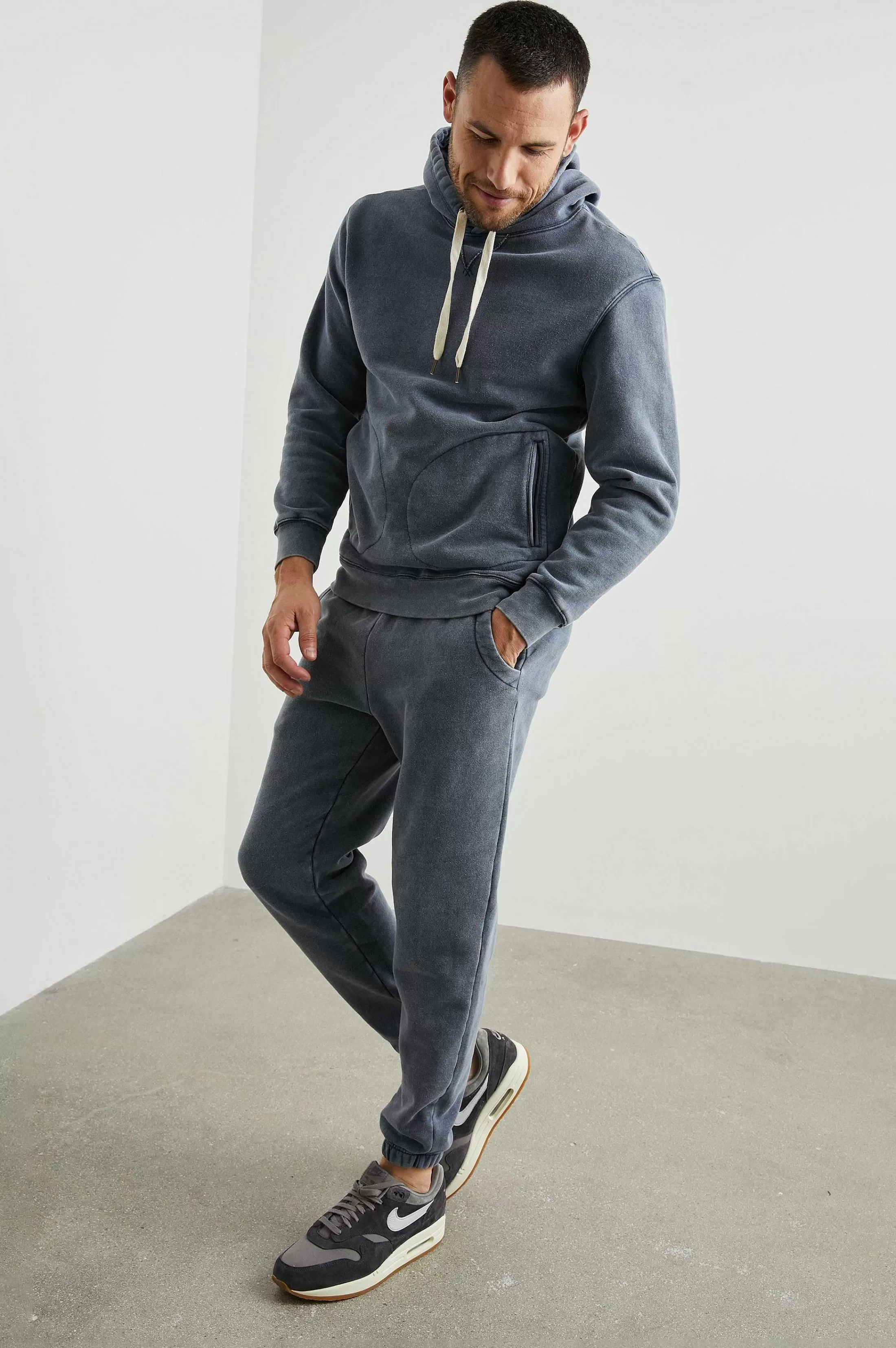 Lounge-Rails Basje Hoodie - Zongebleekte Marine