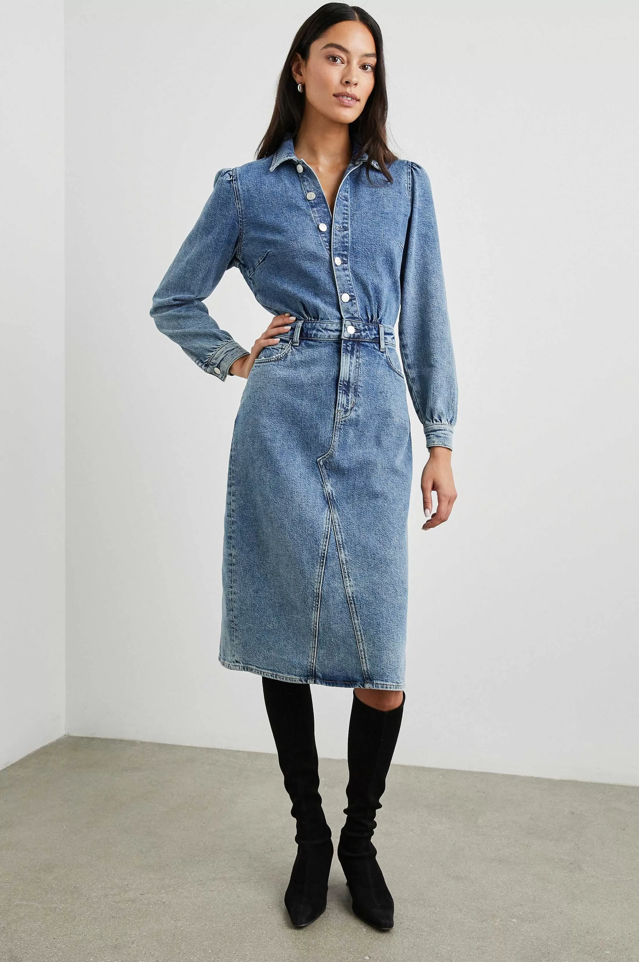 Denim-Rails Beverly Jurk - Westkust