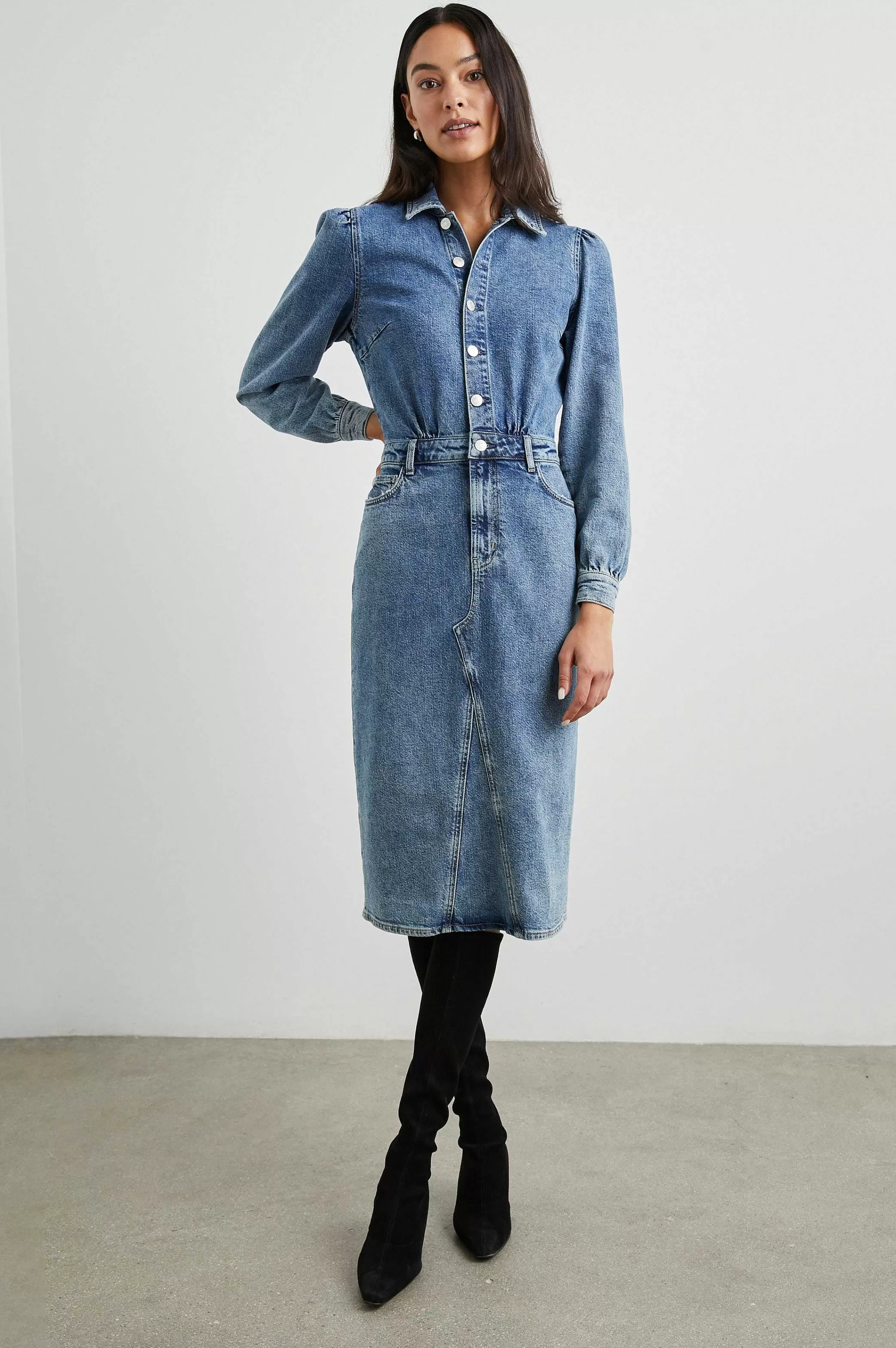 Denim-Rails Beverly Jurk - Westkust