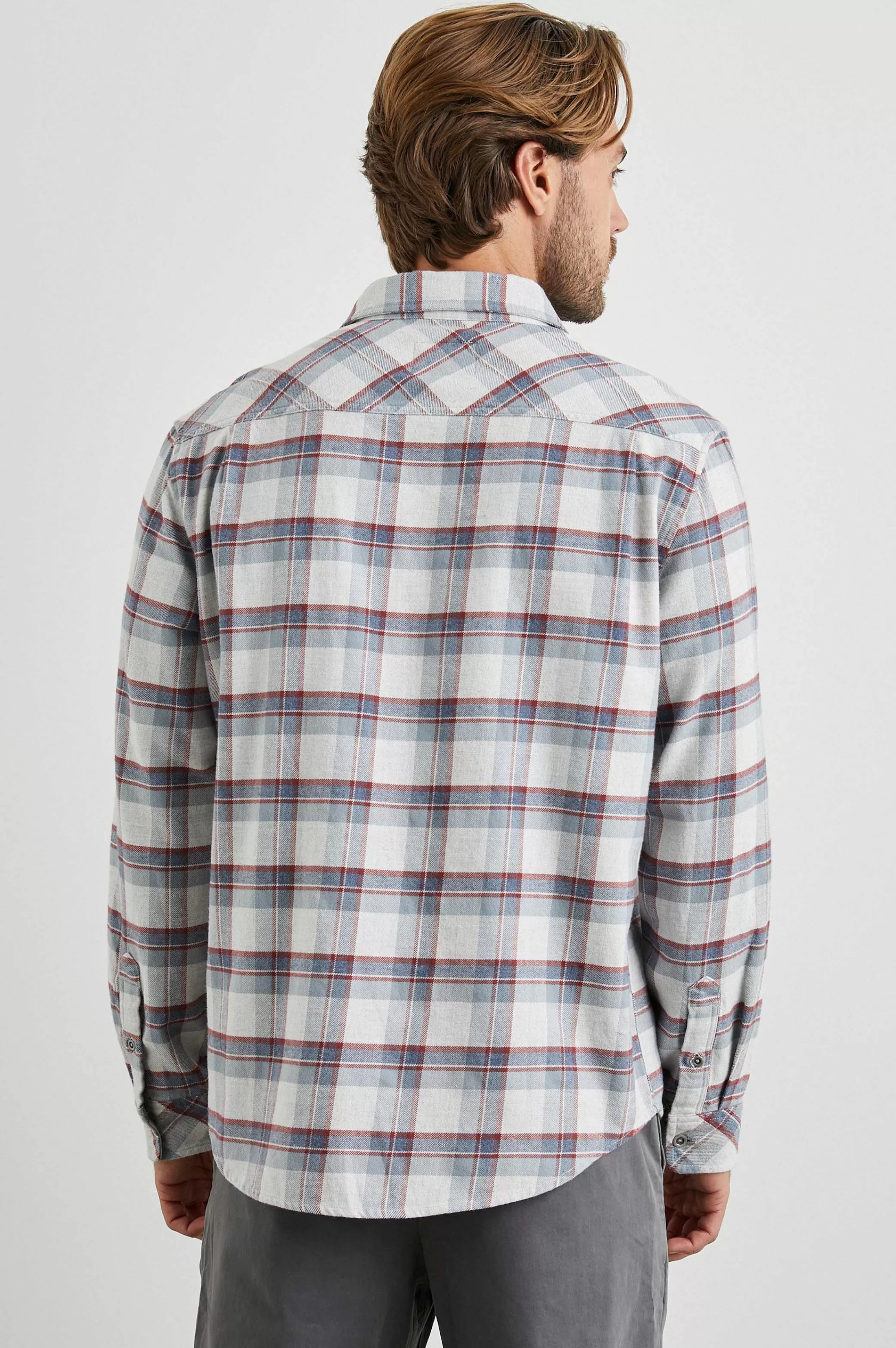 Overhemden-Rails Bos Shirt - Moab Sky Melange