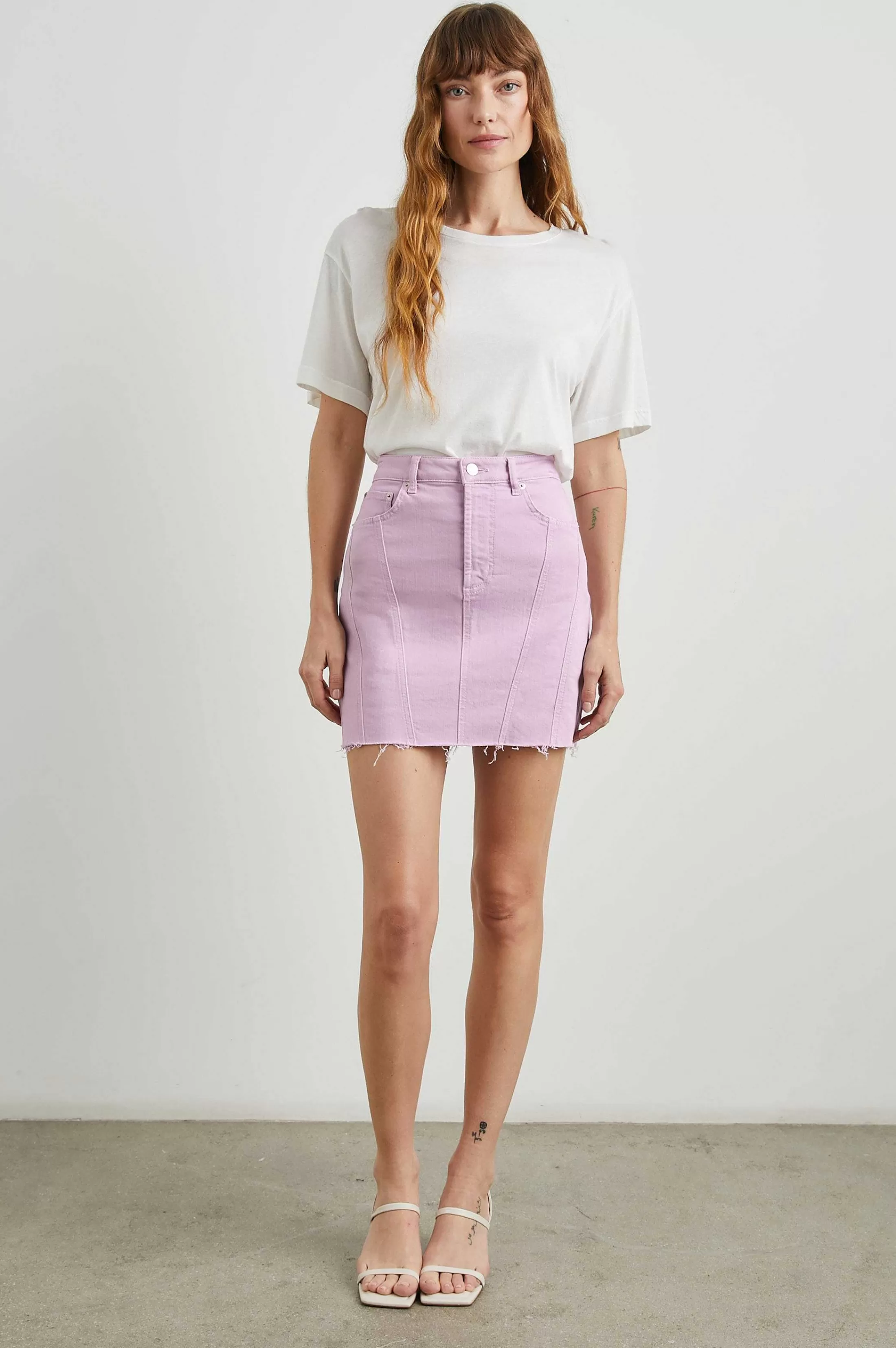 Denim-Rails Brentwood Rok - Lilac Ruwe Zoom