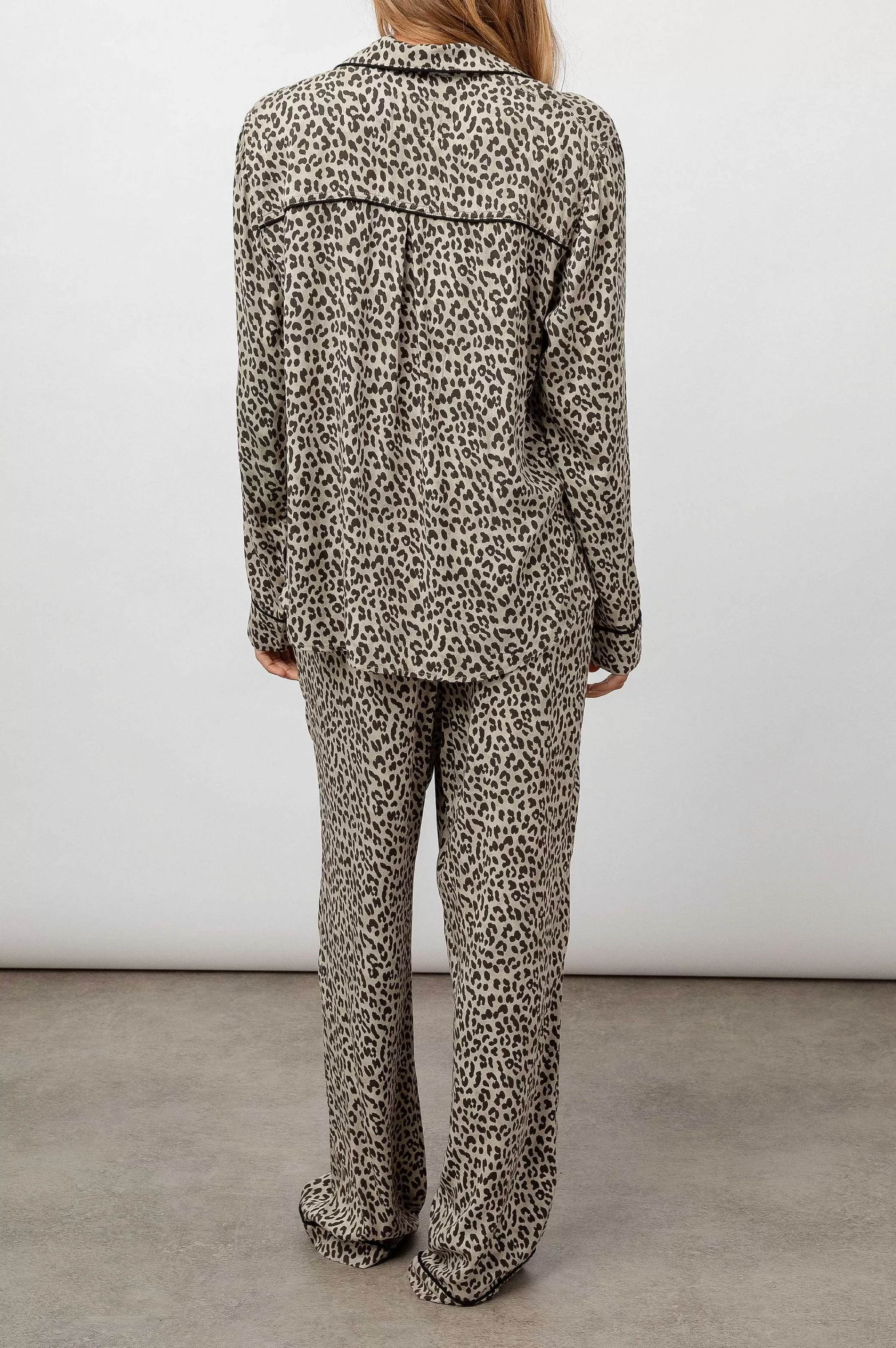 Nachtkleding-Rails Clara Pyjamaset - Zwarte Cheetah Spots