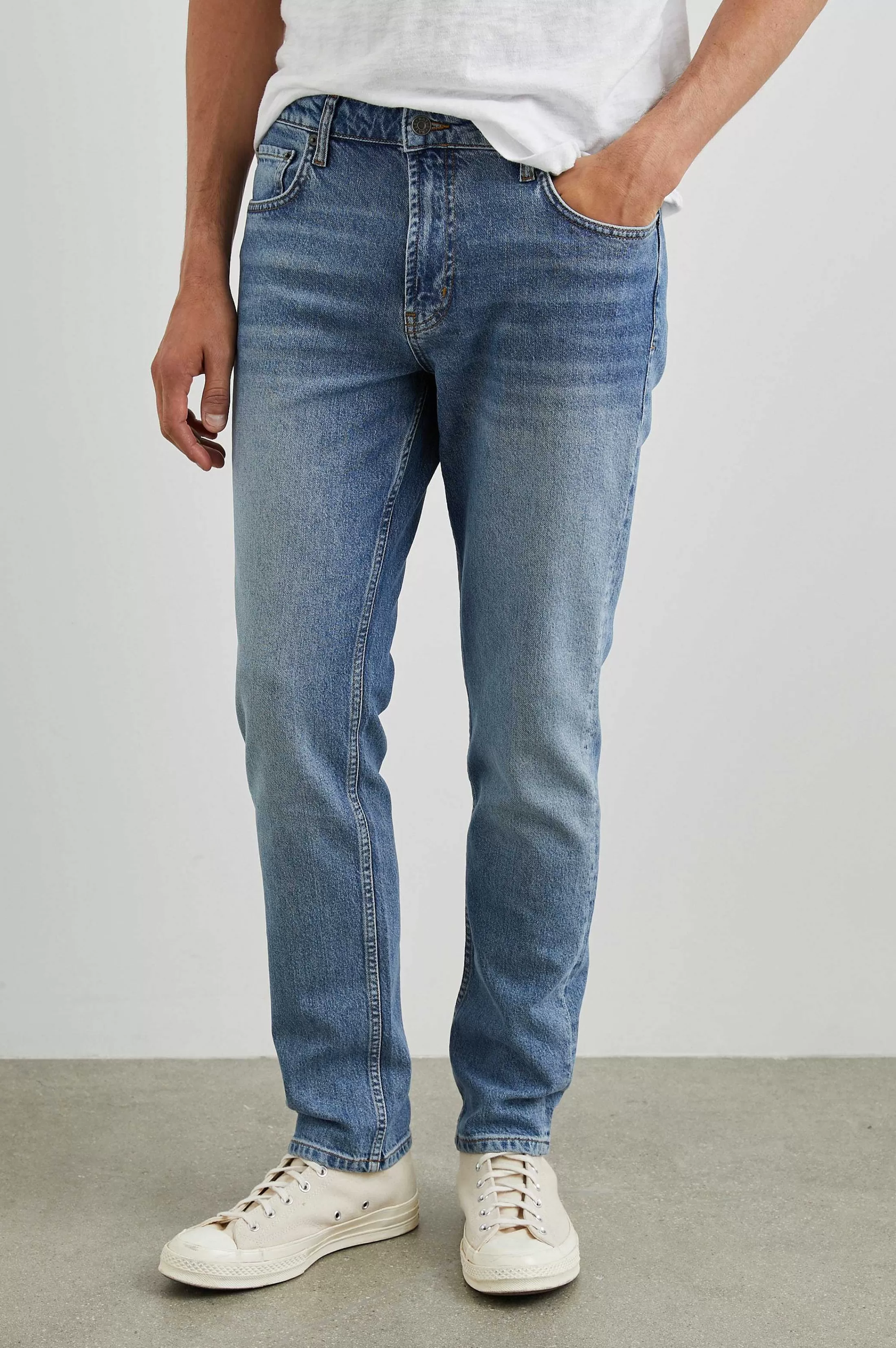 Broek-Rails Clayton Slim Straight - Authentiek 10 Jaar