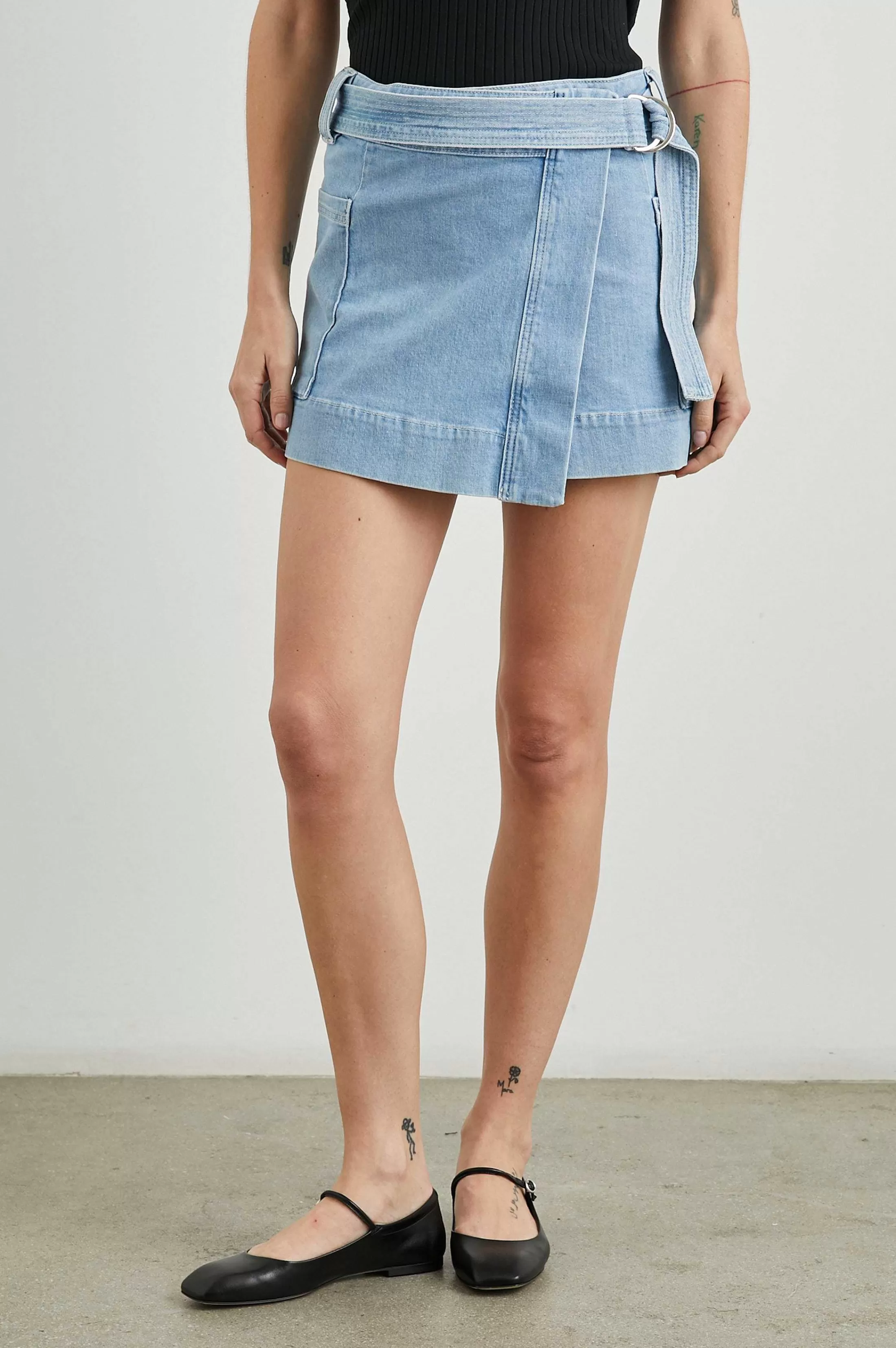 Denim-Rails Deanna Rok - Blauwe Mist