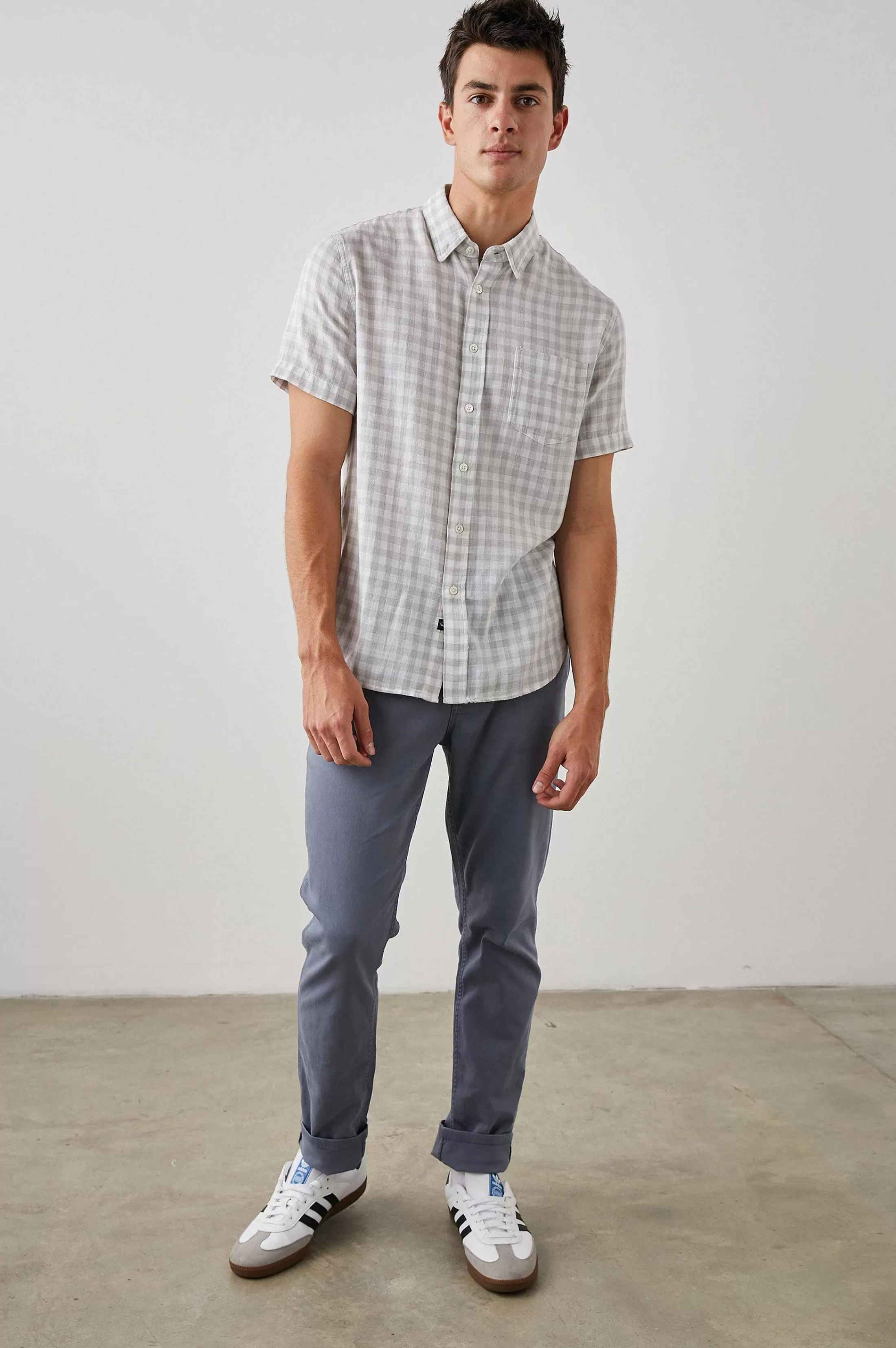 Overhemden-Rails Fairfax Overhemd - Grijs Gingham Melange