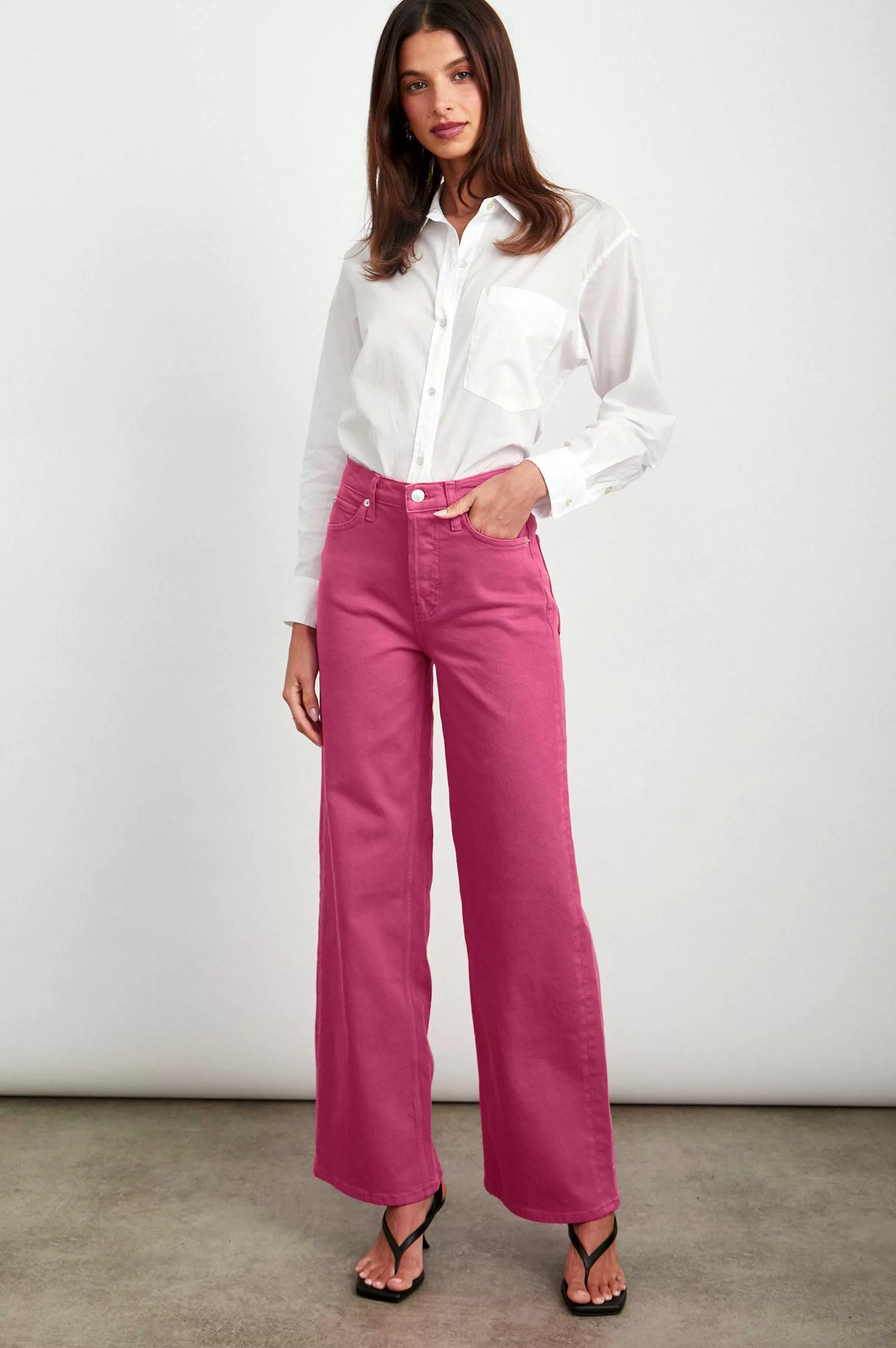 Denim-Rails Getty Wide Leg-Hibiscus