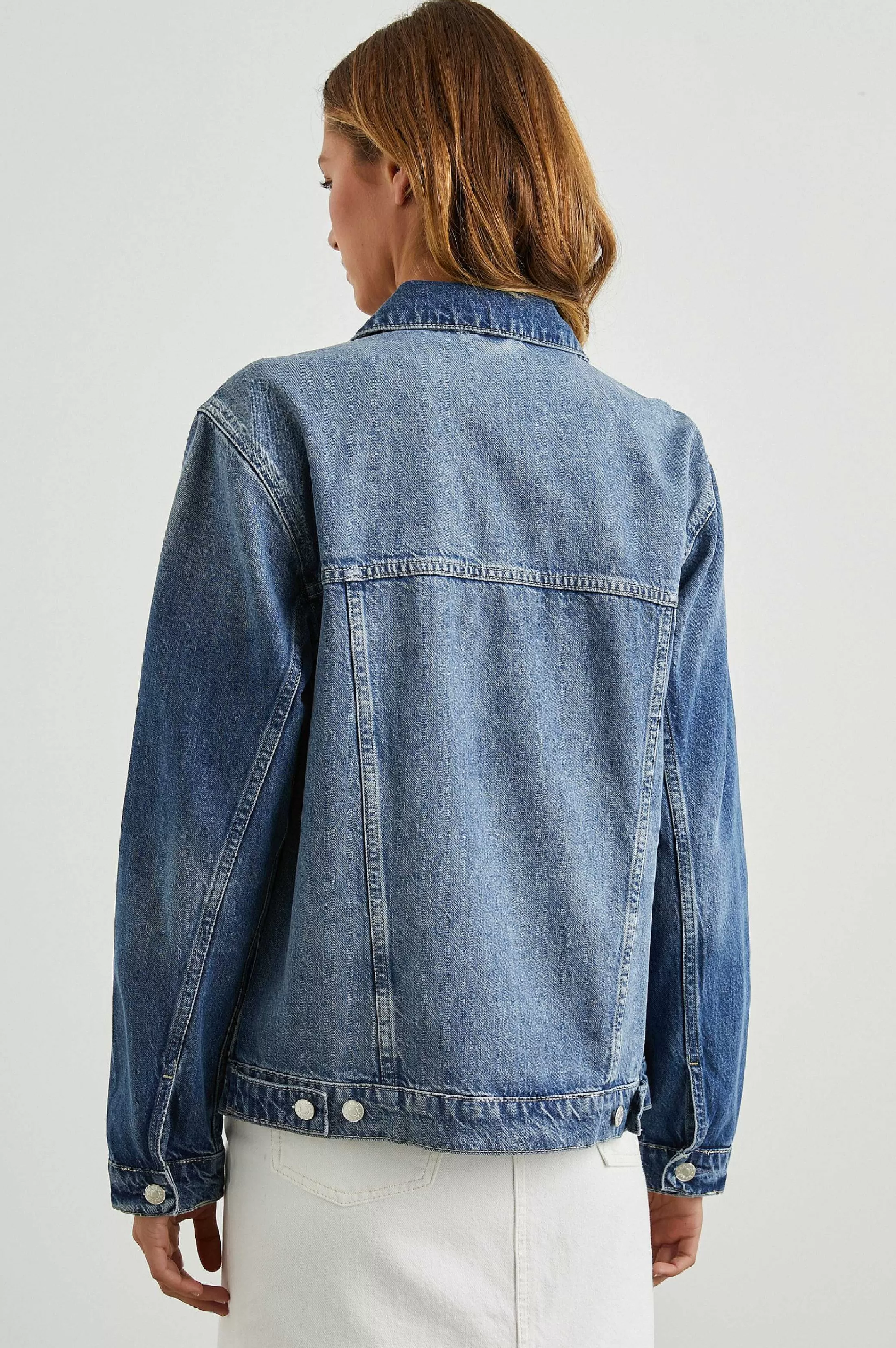 Denim-Rails Grove Boyfriend Truckerjas - Indigo Haze