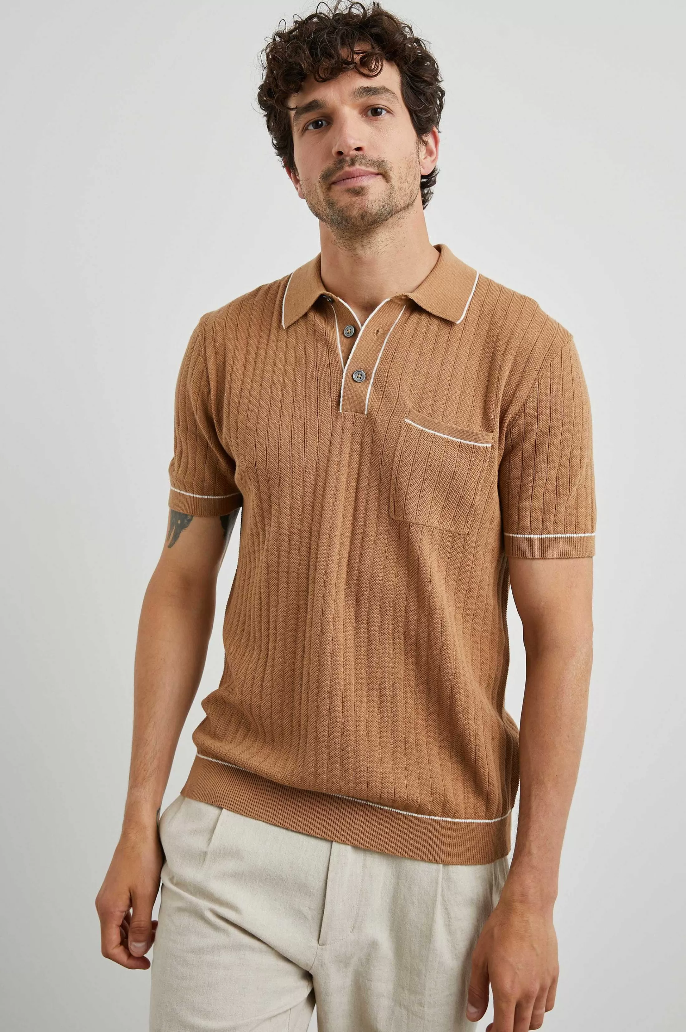 Overhemden-Rails Hardy Poloshirt - Tawny