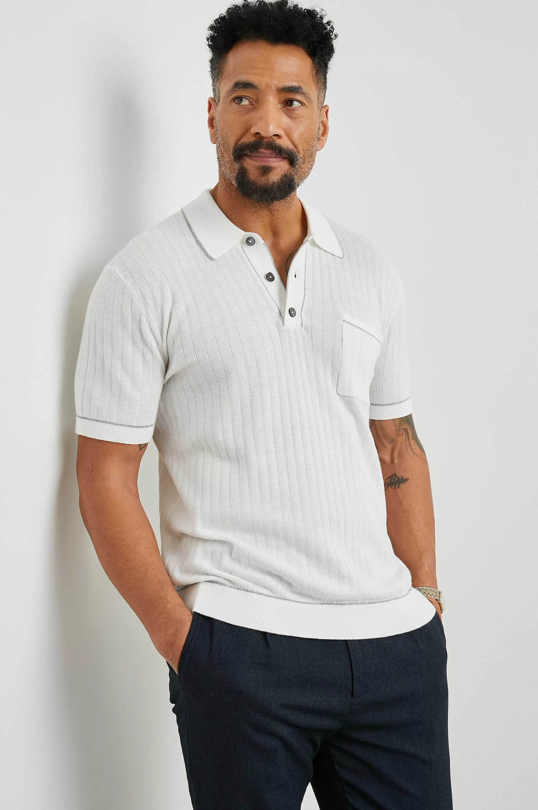 T-Shirts En Polo'S-Rails Hardy Poloshirt - Wit