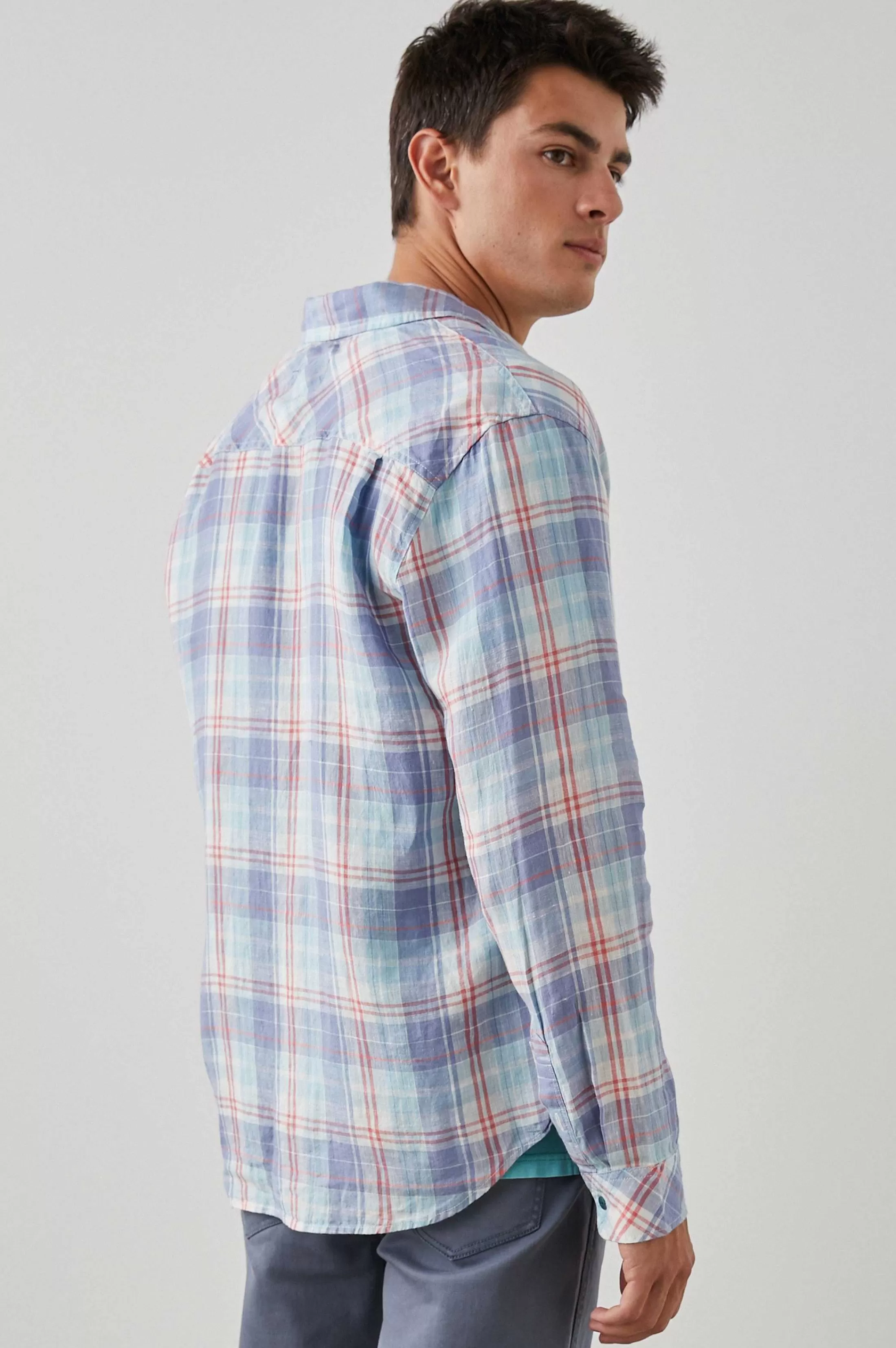 Overhemden-Rails Havana Shirt - Lavendel Aqua Crimson