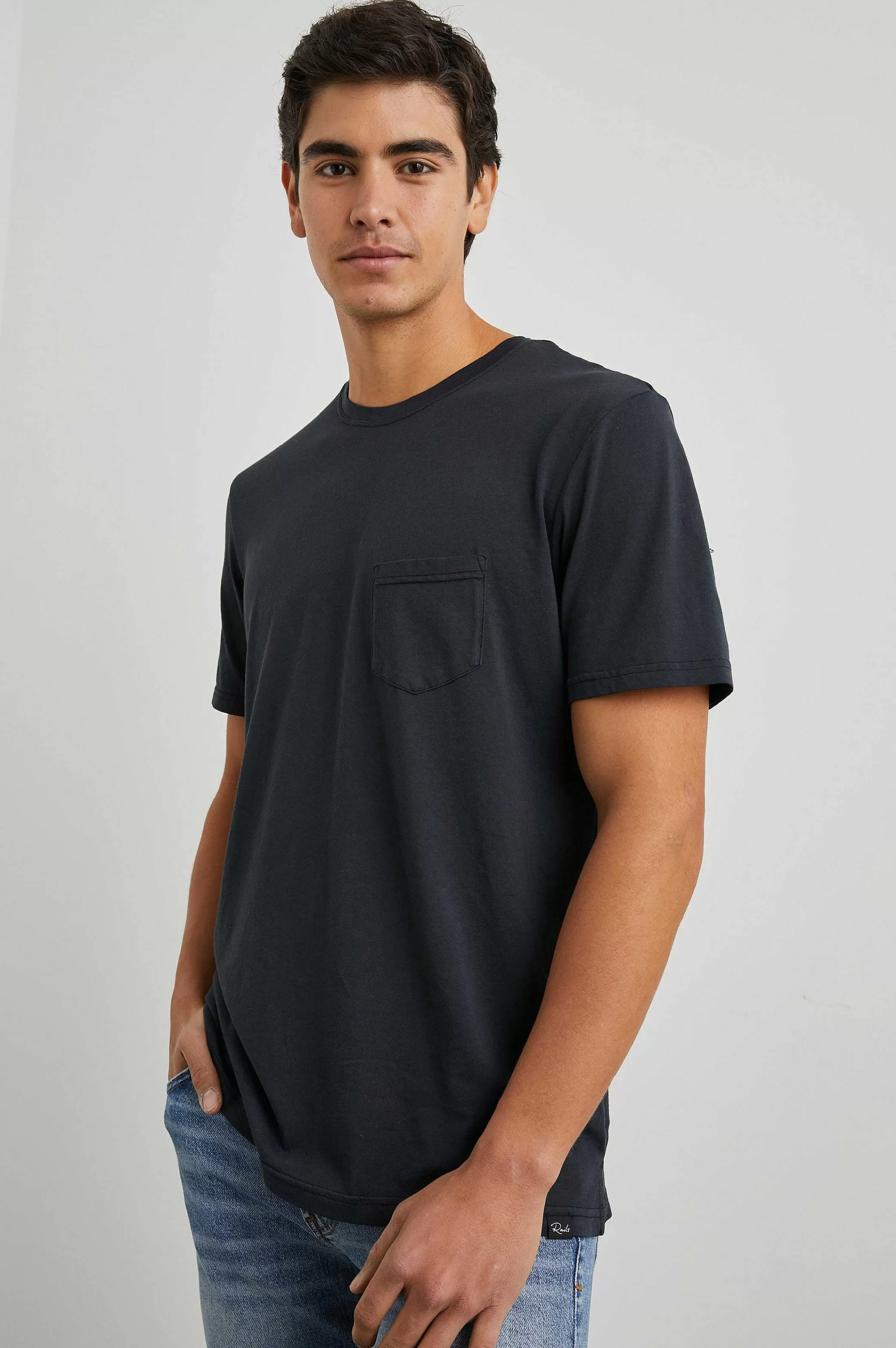 T-Shirts En Polo'S-Rails Johnny T-Shirt - Koolstof