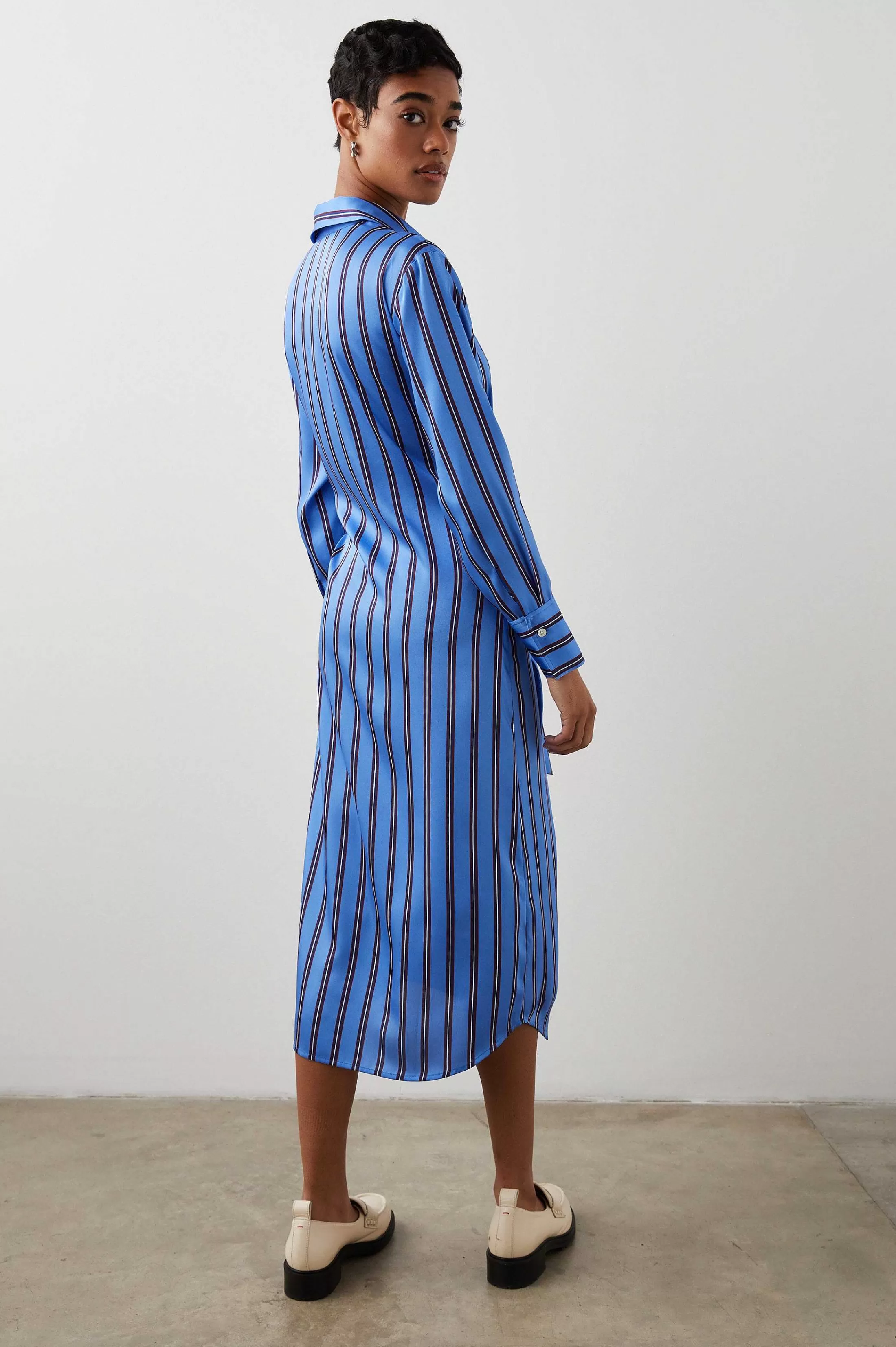 Jurken En Rompertjes-Rails Kanten Jurk - Primrose Stripe