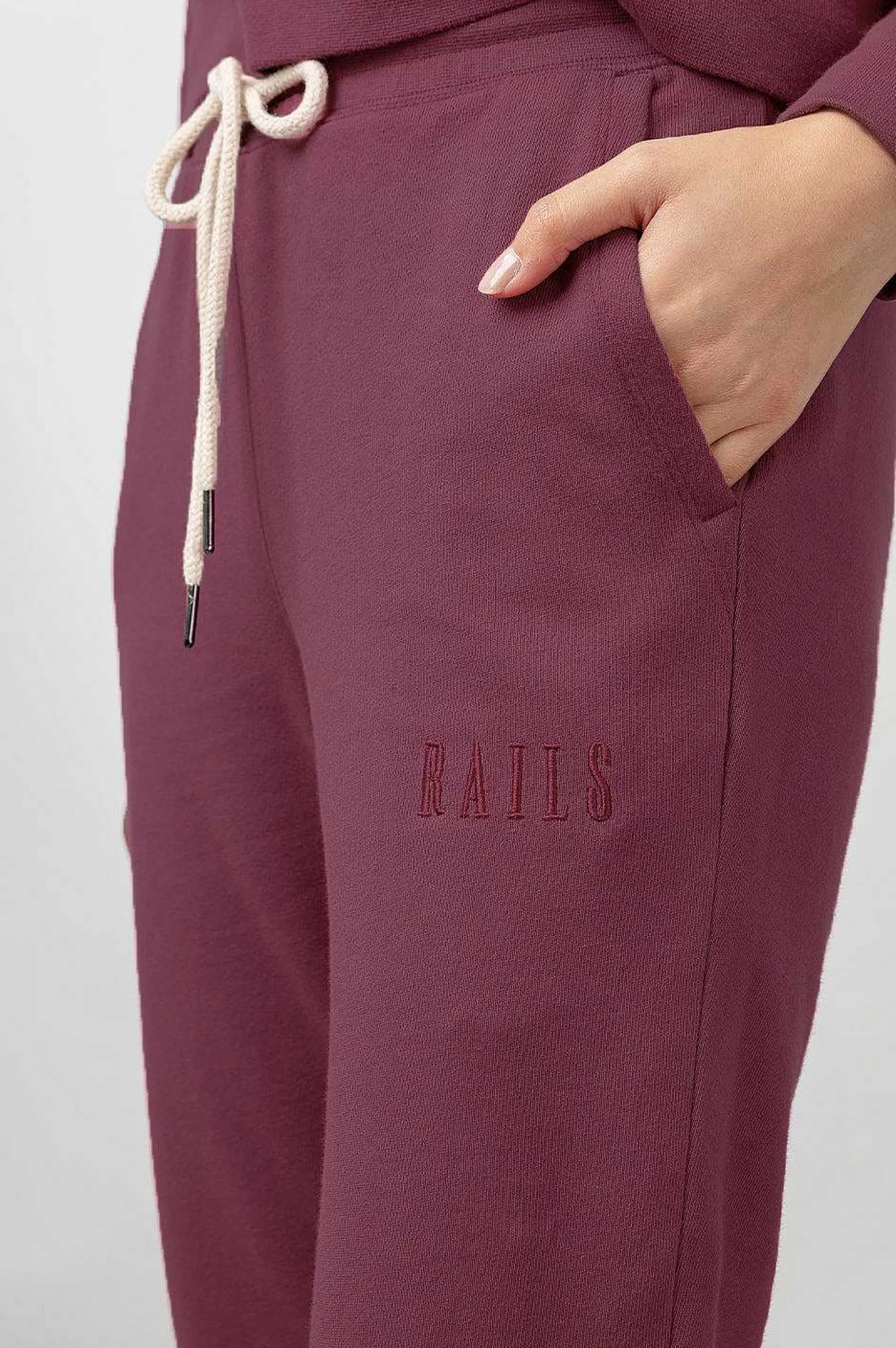 Lounge-Rails Kingston Sweatbroek - Cranberry