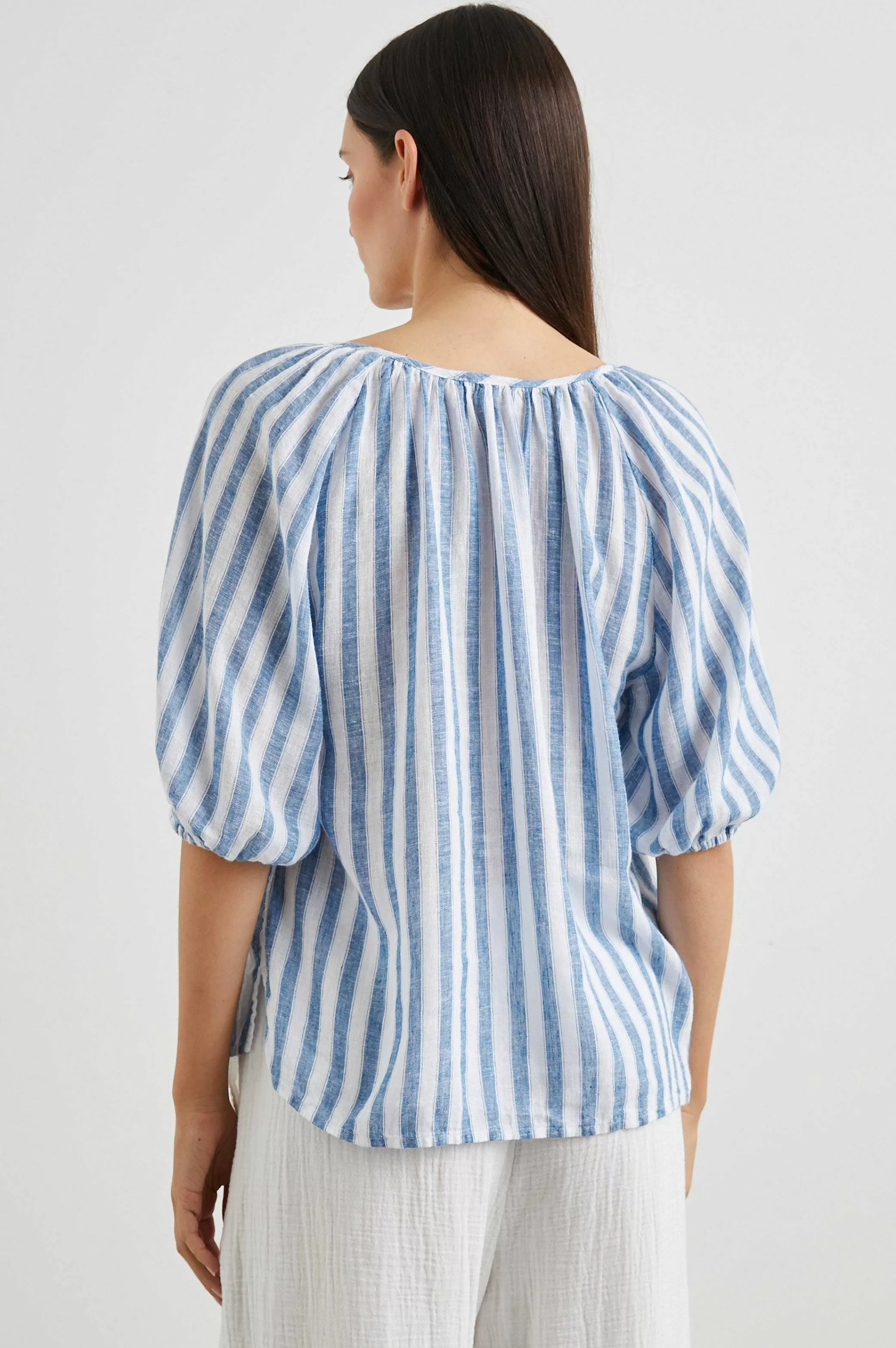 Bovenkanten-Rails Kirstie Top - Casablanca Stripe