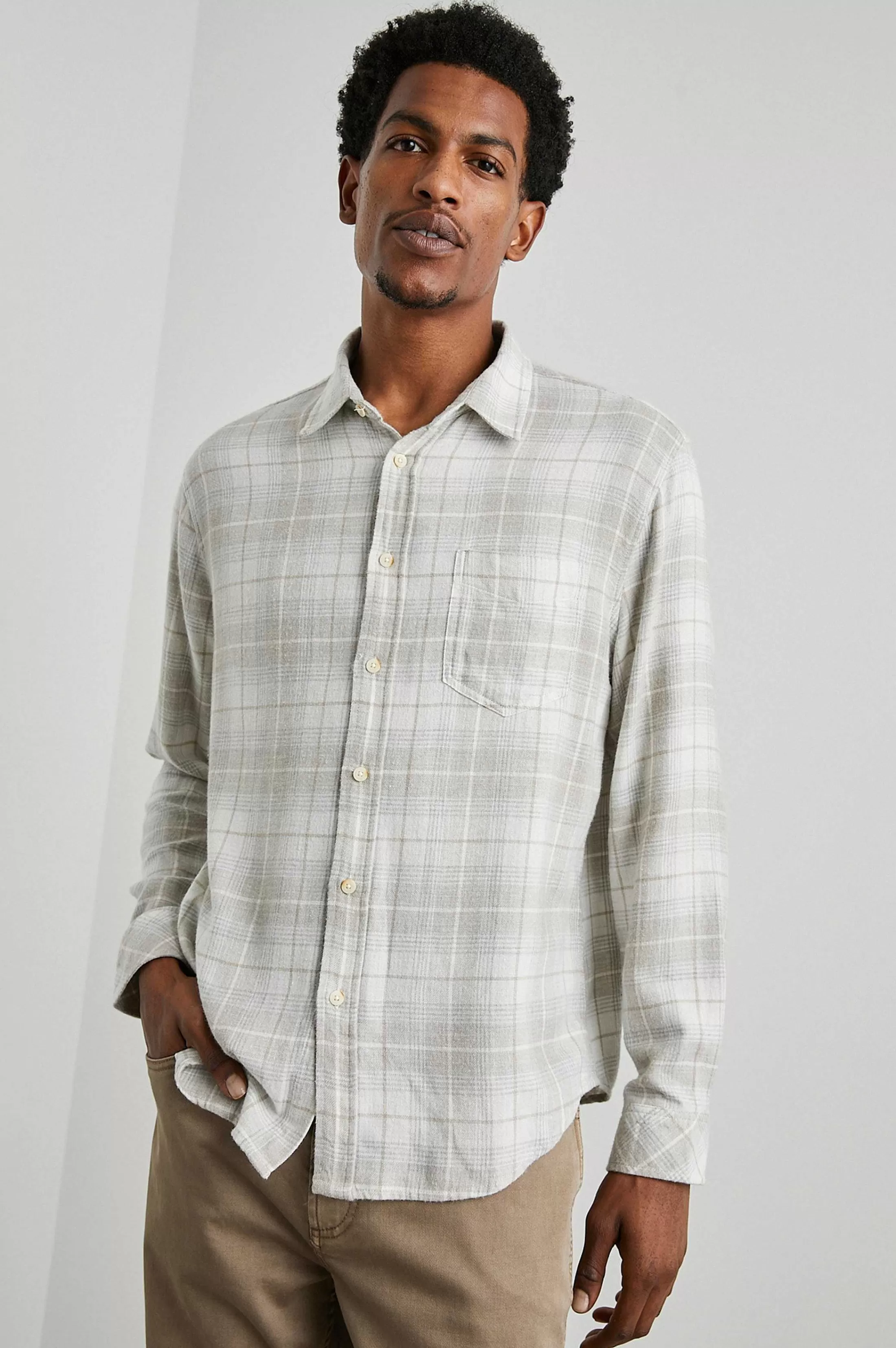 Overhemden-Rails Lennox Shirt - Tarweduif Melange