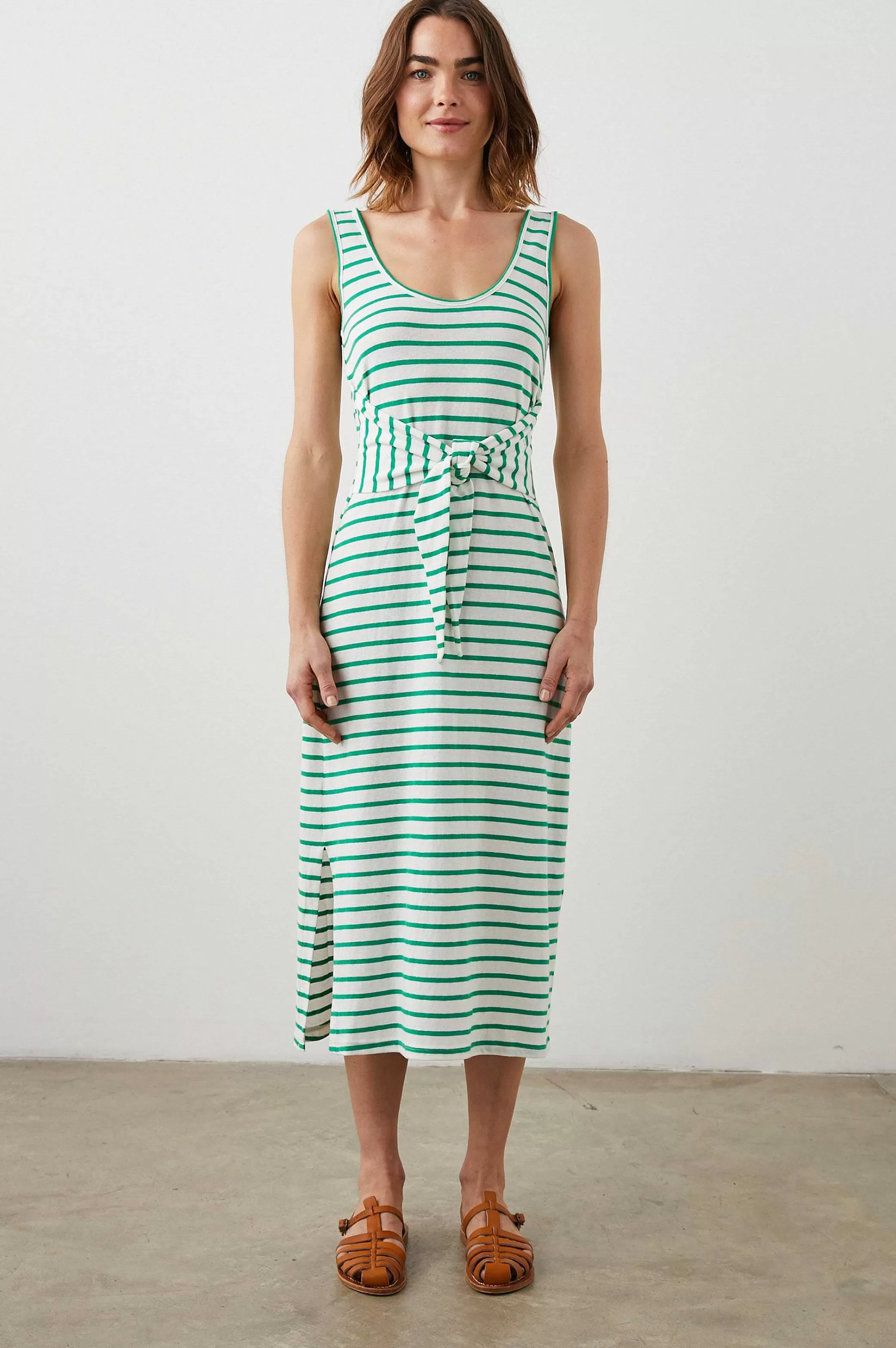 Jurken En Rompertjes-Rails Meg Jurk - Sailor Stripe Groen