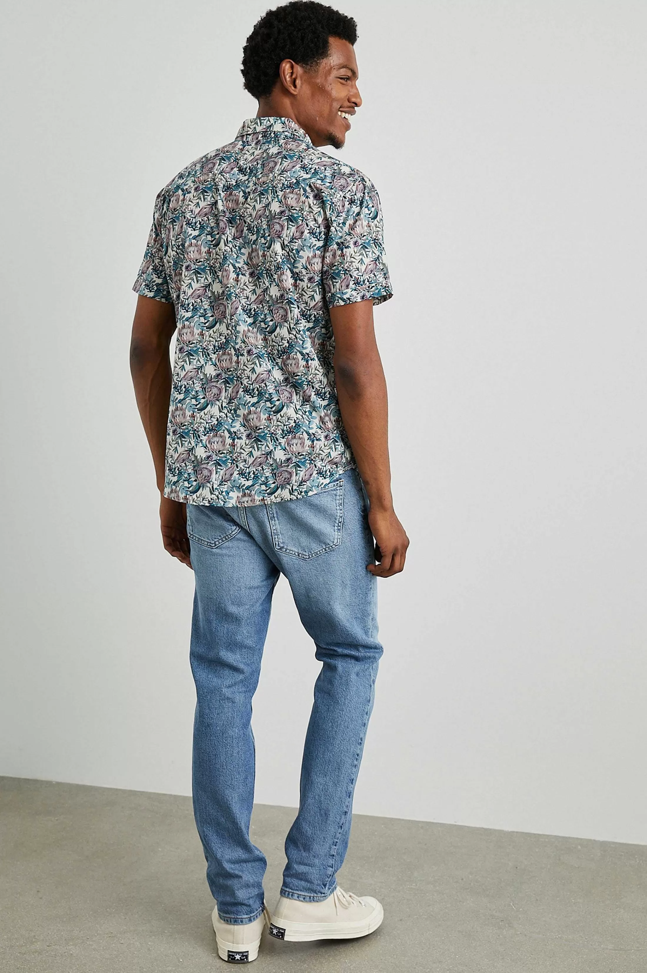 Overhemden-Rails Monaco Shirt - Aquarel Bloemen Multi