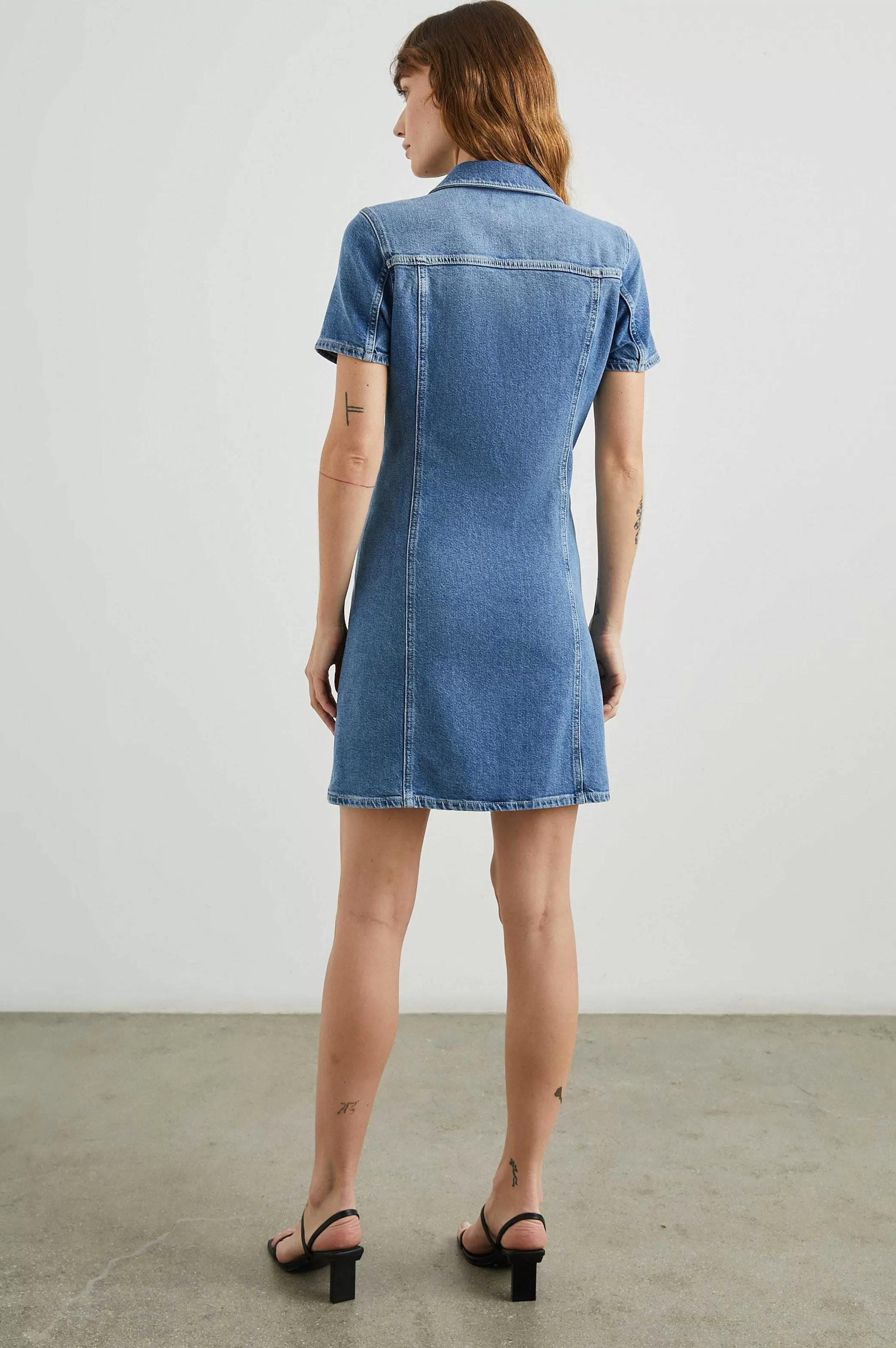 Denim-Rails Pasadena Jurk - Cadet Blauw