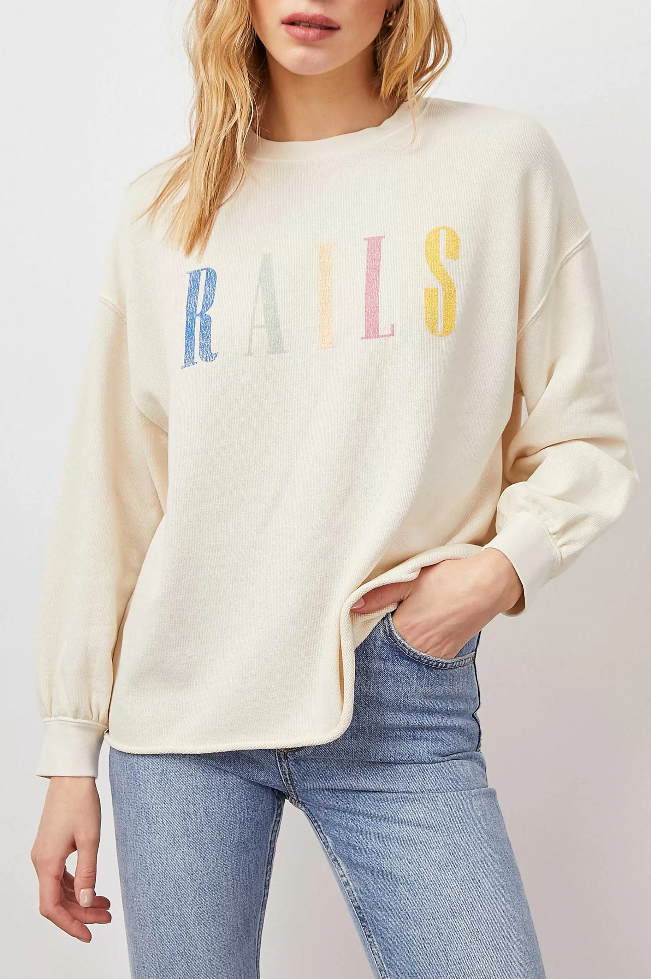 Lounge-Rails Handtekening Sweatshirt - Ivoor