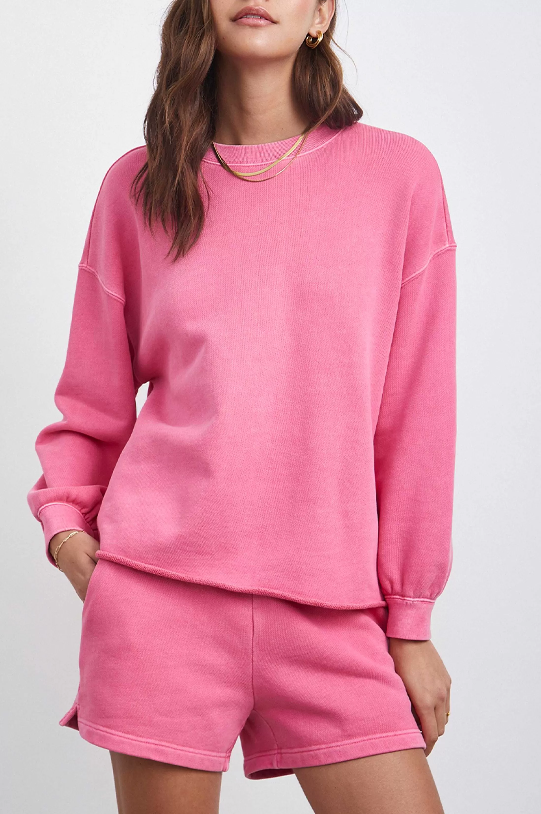 Lounge-Rails Reeves Sweatshirt - Hibiscus