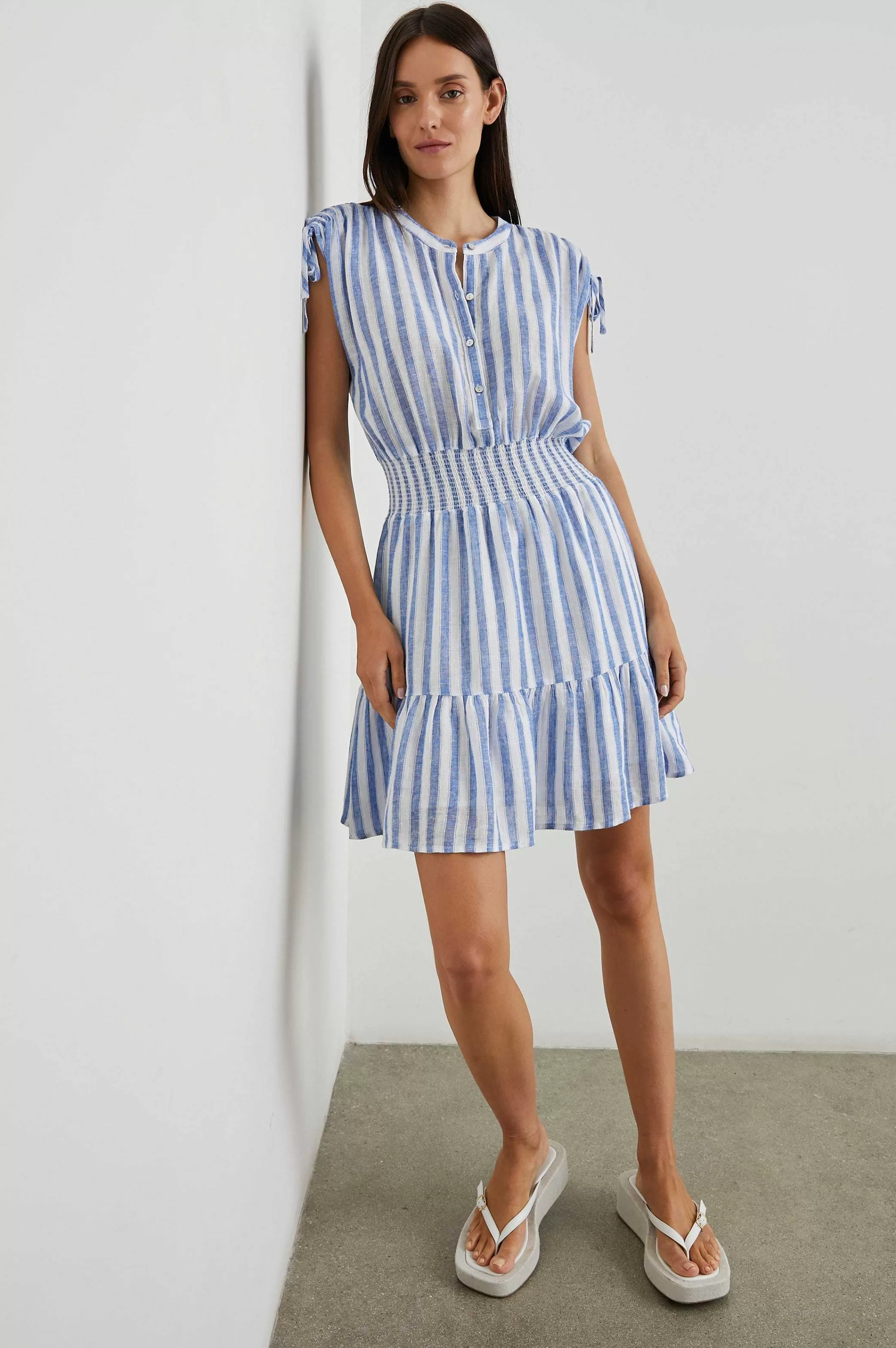 Jurken En Rompertjes-Rails Samina Jurk - Casablanca Stripe