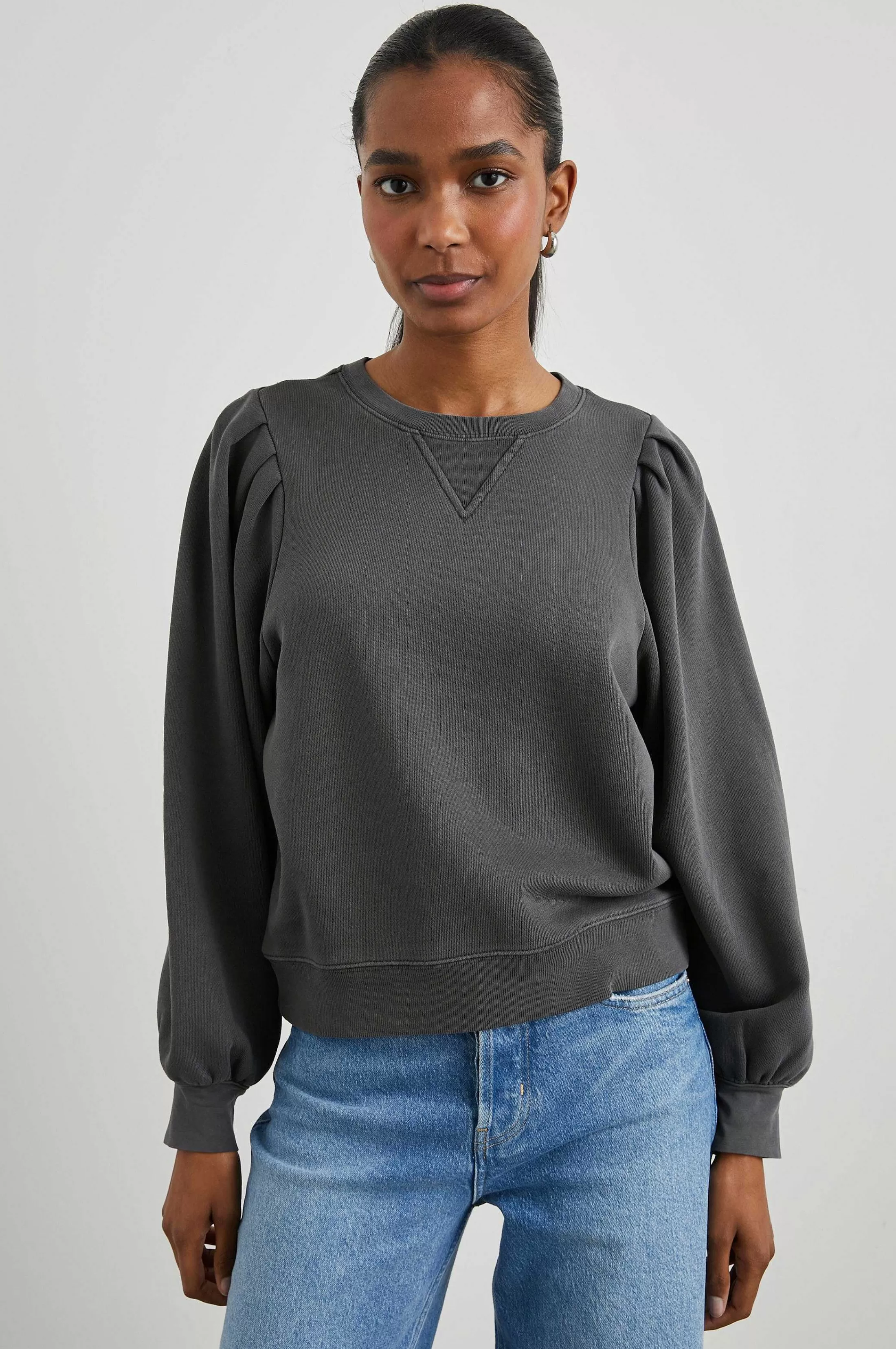 Lounge-Rails Tiffany Sweatshirt - Houtskool