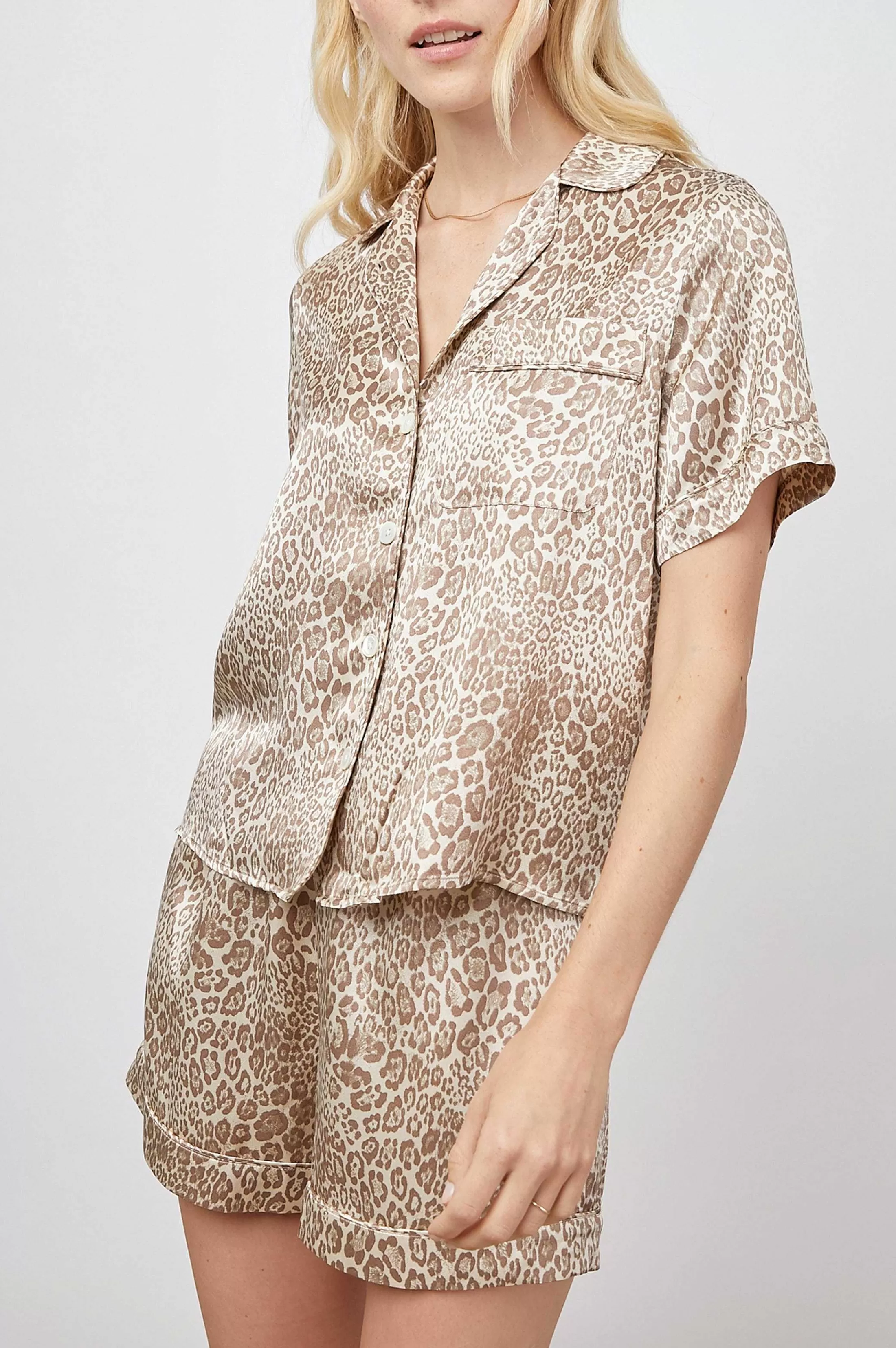 Nachtkleding-Rails Tommi Pyjamaset - Tan Cheetah