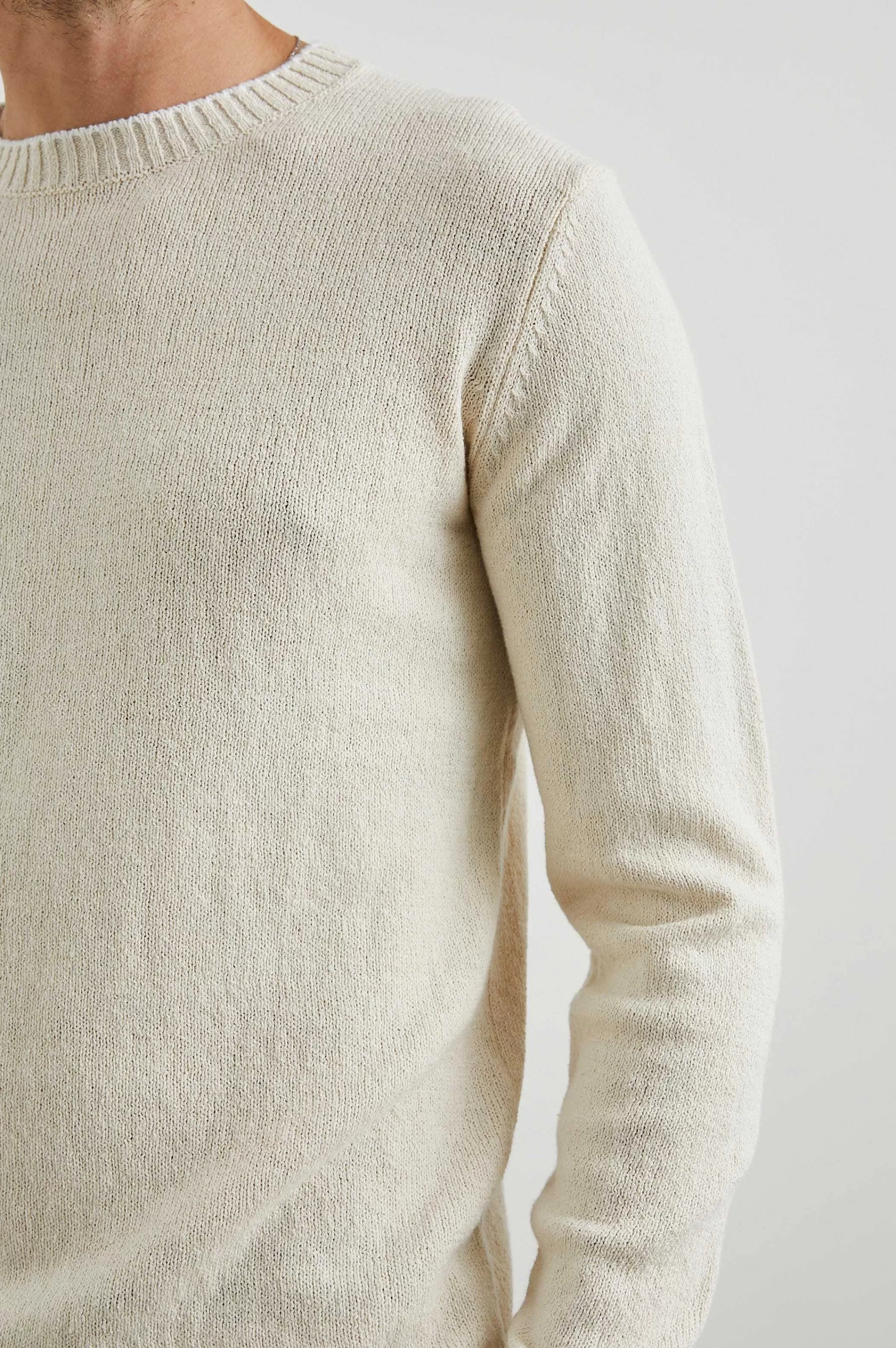 Truien-Rails Ves Sweater - Botercreme