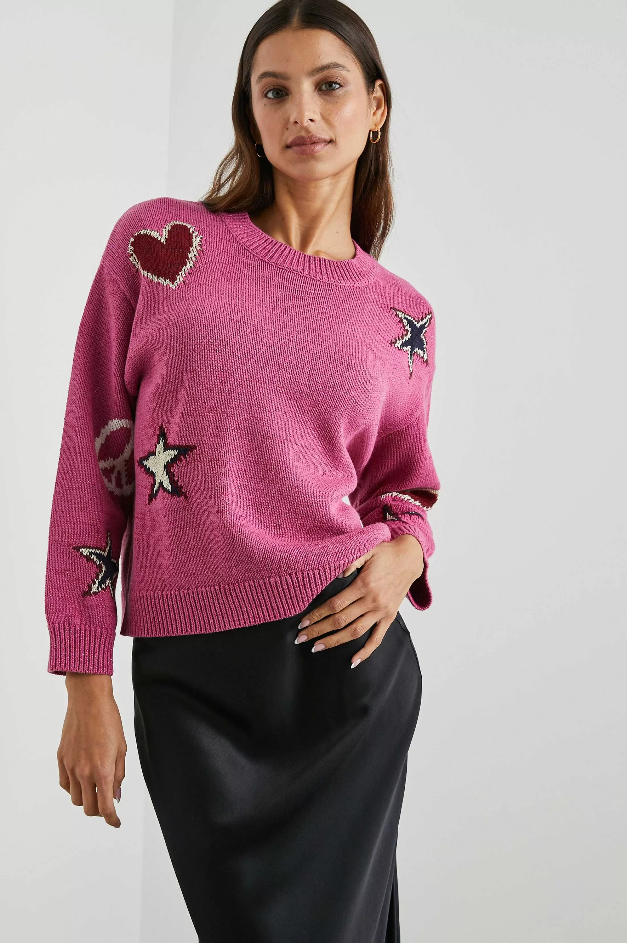 Truien-Rails Zoey Trui - Roze Multi